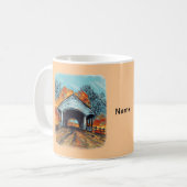 Herbst Covered Bridge Tasse (Vorderseite Links)