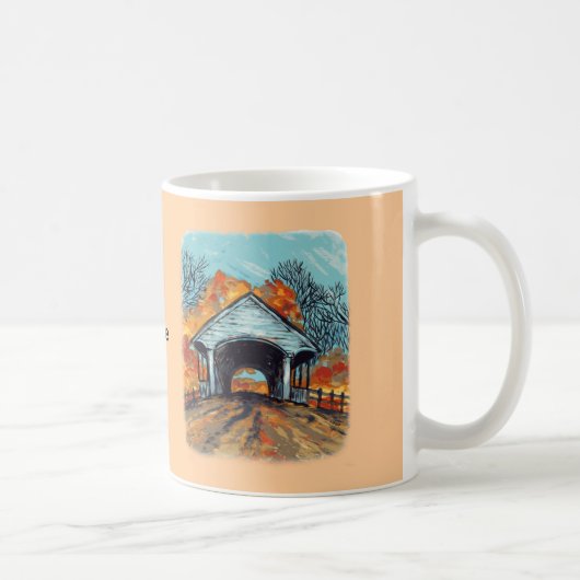 Herbst Covered Bridge Tasse (Rechts)