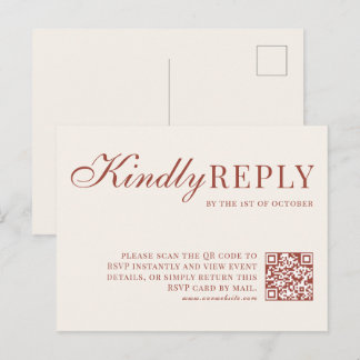 Herbst Covey | RSVP-Karte Einladungspostkarte
