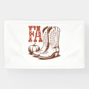 Herbst Cowgirl Pumpkin Banner