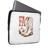 Herbst Cowgirl Pumpkin Laptopschutzhülle (Vorne Rechts)