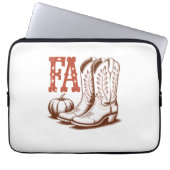 Herbst Cowgirl Pumpkin Laptopschutzhülle (Vorderseite)