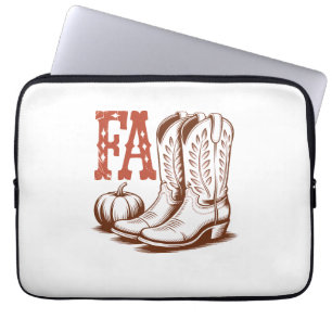 Herbst Cowgirl Pumpkin Laptopschutzhülle