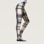 Herbst- & Creme-Karomuster Leggings (Rechts)