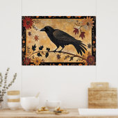 Herbst-Crow Poster (Küche)