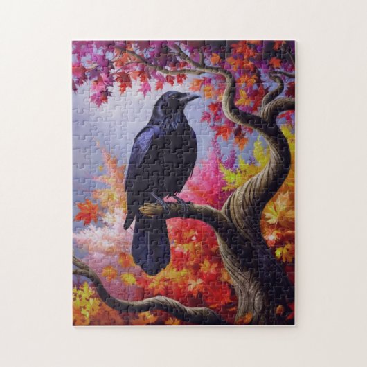 Herbst Crow Vibes! Puzzle (Vertikal)