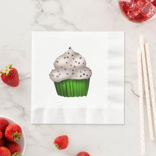 Herbst Cupcake Papier Napkin. Serviette (Beispiel)