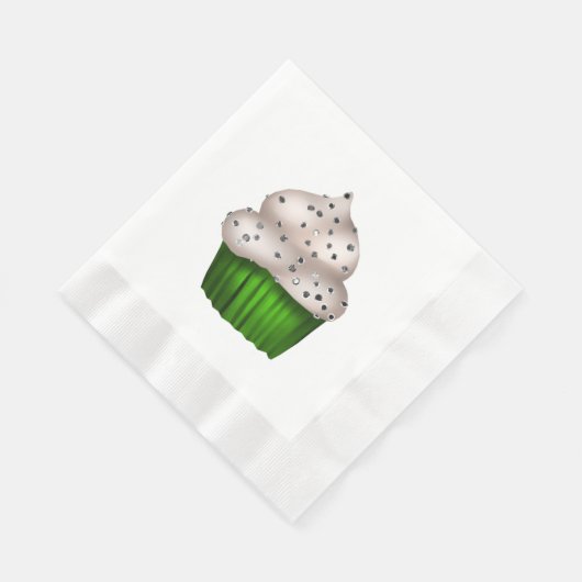 Herbst Cupcake Papier Napkin. Serviette (Ecke)