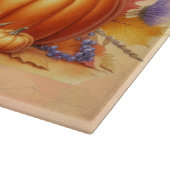 Herbst Dackel Freude: Herbst Erntedank Schneidebrett (Ecke)