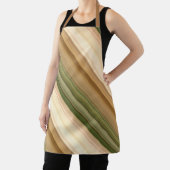 Herbst Daisy Brown, Cream und Grünstreifen Schürze (InSitu)