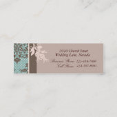 Herbst-Damast-dünne Visitenkarte (Rückseite)