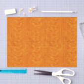 Herbst-Damast-Orange Seidenpapier (Handwerk)