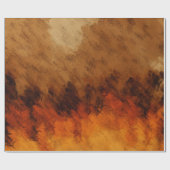 Herbst-Dämmerung Geschenkpapier (Flach)