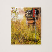 Herbst-Dampfzug, Bewdley, UK - Name hinzufügen Puzzle (Vertikal)