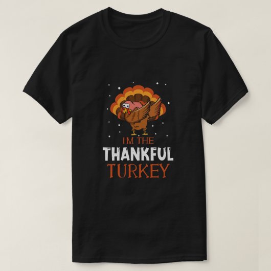 Herbst Dank Türkei Dab Dabbing Happy Thanksgiv T-Shirt (Design vorne)