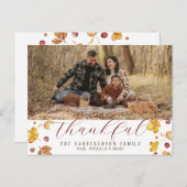 Herbst Dankbares Foto Postkarte (Vorne/Hinten)