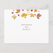 Herbst Dankbares Foto Postkarte (Rückseite)