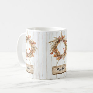 Herbst-Dankbarkeits-Kranz Kaffeetasse