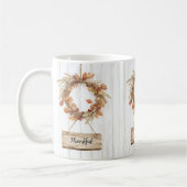 Herbst-Dankbarkeits-Kranz Kaffeetasse (Links)