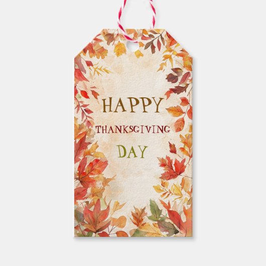 Herbst-Danke-Schön-Geschenkanhänger Geschenkanhänger (Vorderseite)