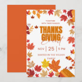 Herbst-Dankfest-Einladung Einladung (Vorne/Hinten)