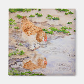 Herbst das Hühnermagnet Magnet (Vorne)