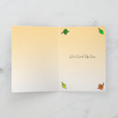 Herbst Denken Sie an Ihre Herbstleaves Lasst uns a Karte (Innenseite)