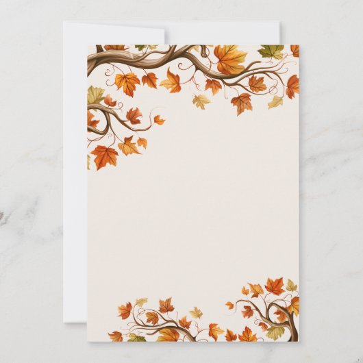 Herbst der Einladung von Lieben, Herbst in der Lie (Rückseite)