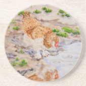 Herbst der Hühner-Untersetzer Getränkeuntersetzer (Vorne)