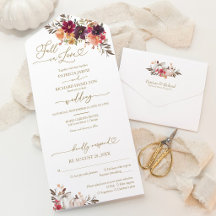 Herbst der Liebe Burgundy Pumpkin-Hochzeit