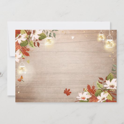 Herbst der Liebe-Dusche Einladung Bridal Baby Herb (Rückseite)