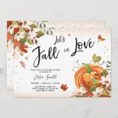 Herbst der Liebe Dusche Einladung Bridal Baby Herb (Vorne/Hinten)