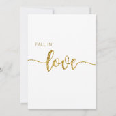 Herbst der Liebe Einladung, Brautparty, Hochzeit Einladung (Rückseite)