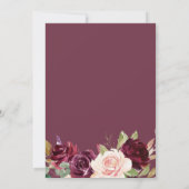 Herbst der Liebe florale Babydusche Einladung (Rückseite)