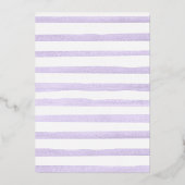 Herbst der Liebe Lavender Pumpkin Pum Brautparty Folieneinladung (Rückseite)