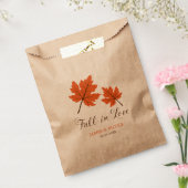 Herbst der Liebe Orange Brown Blätter Hochzeit Geschenktütchen (Versiegelt)