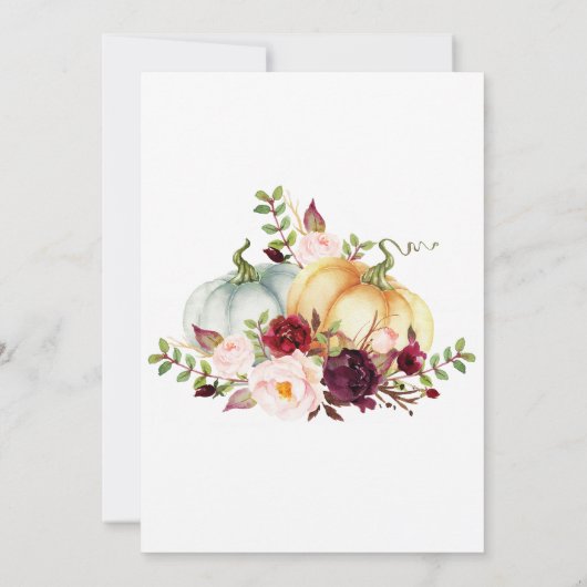 Herbst der Liebe Pumpkin Blumenkohl Brautparty Einladung