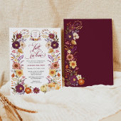 Herbst der Liebe Pumpkin Blumenkohl Brautparty Einladung