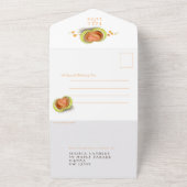 Herbst der Liebe Wasserfarbenkegel Herbst All In One Einladung (Außenbereich)