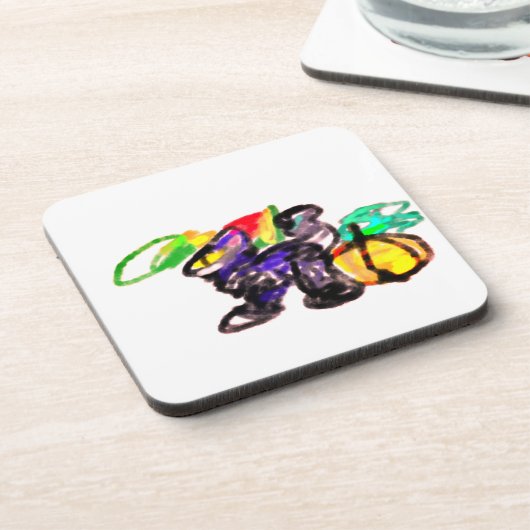 Herbst der Schwarzen Katze Getränkeuntersetzer (Linke Seite)