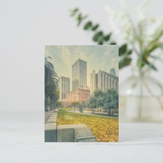 Herbst der Stadt Postkarte (Stehend Vorderseite)