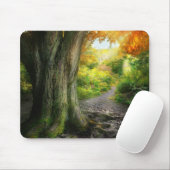 Herbst - Der Weg zum Grannenhaus Mousepad (Mit Mouse)