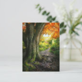 Herbst - Der Weg zum Grannenhaus Postkarte (Stehend Vorderseite)