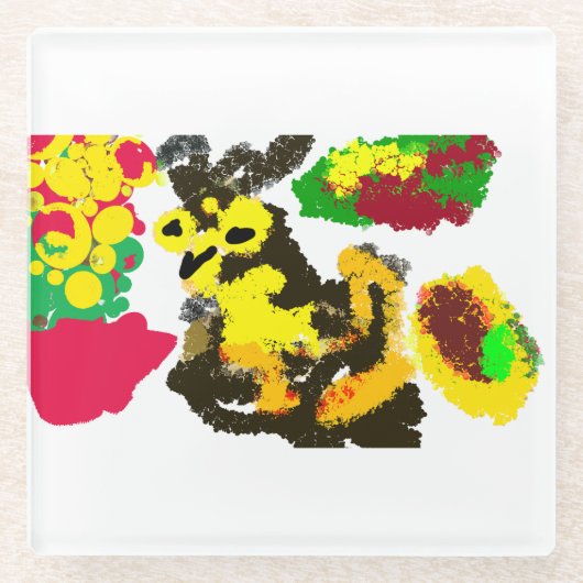 Herbst der Wind Glasuntersetzer (Vorderseite)