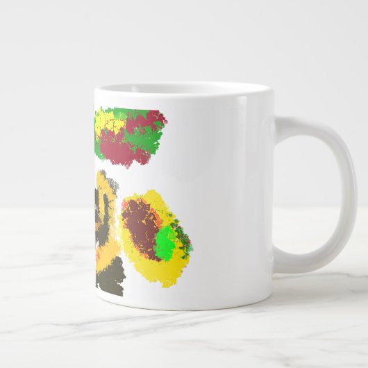 Herbst der Wind Jumbo-Tasse (Rechts)