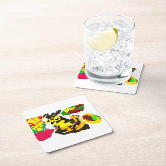 Herbst der Wind Rechteckiger Pappuntersetzer (Vor Ort)