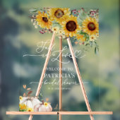 Herbst des Brautparty in der Liebe Acrylschild (Neutral)