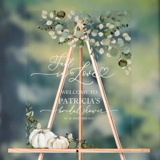 Herbst des Brautparty in der Liebe Acrylschild (Neutral)