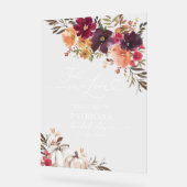 Herbst des Brautparty in der Liebe Acrylschild (Winkel)