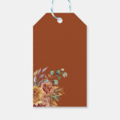 Herbst des floralen Brautparty der Liebe Geschenkanhänger (Rückseite)